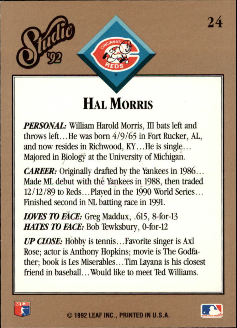 thumbnail 49  - 1992 Studio Baseball Card Pick 1-100