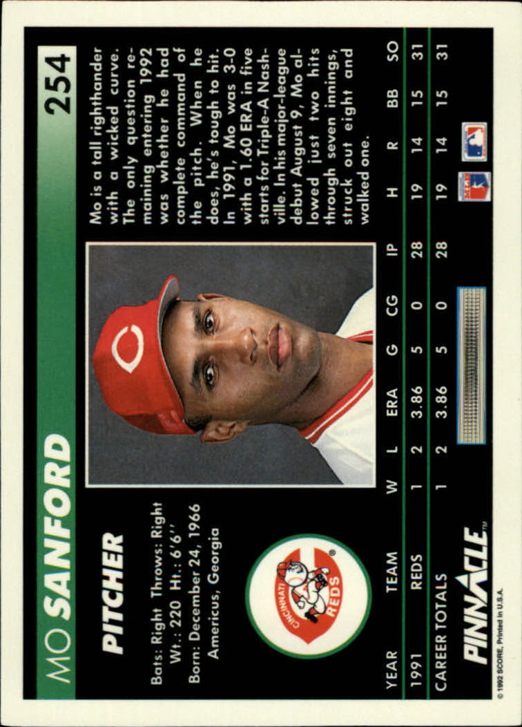 thumbnail 9  - A5747- 1992 Pinnacle Baseball #s 251-500 +Rookies -You Pick- 10+ FREE US SHIP