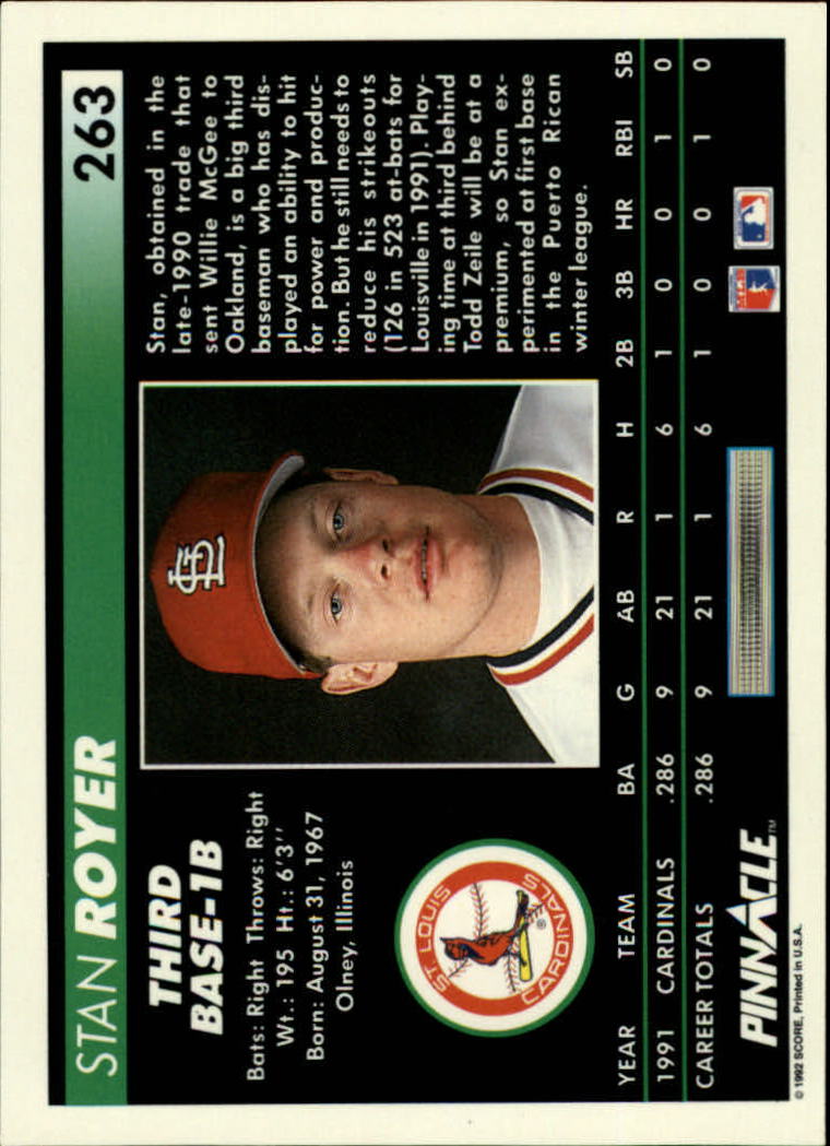 thumbnail 27  - 1992 Pinnacle Baseball Card Pick 251-500