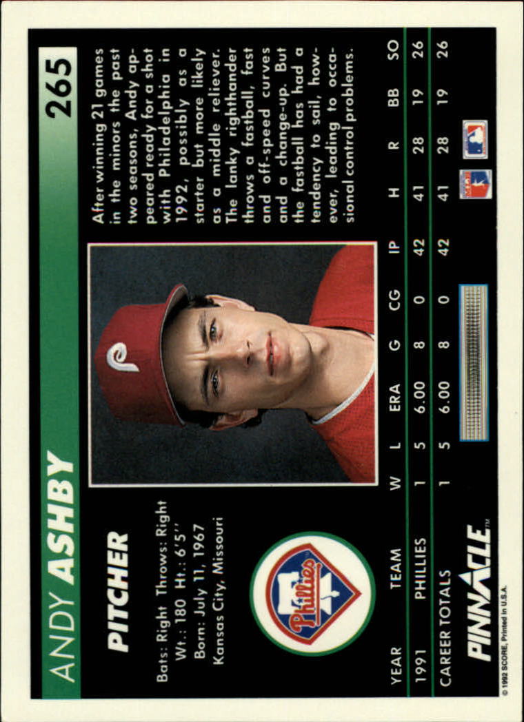 thumbnail 31  - 1992 Pinnacle Baseball Card Pick 251-500