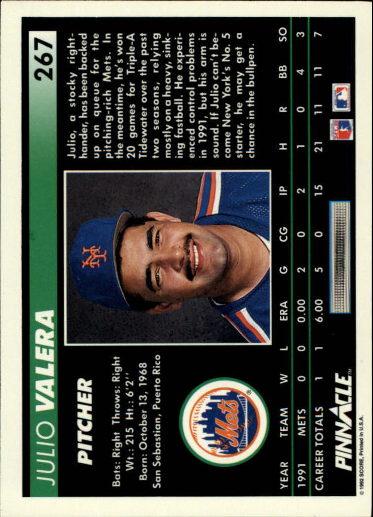thumbnail 35  - 1992 Pinnacle Baseball Card Pick 251-500