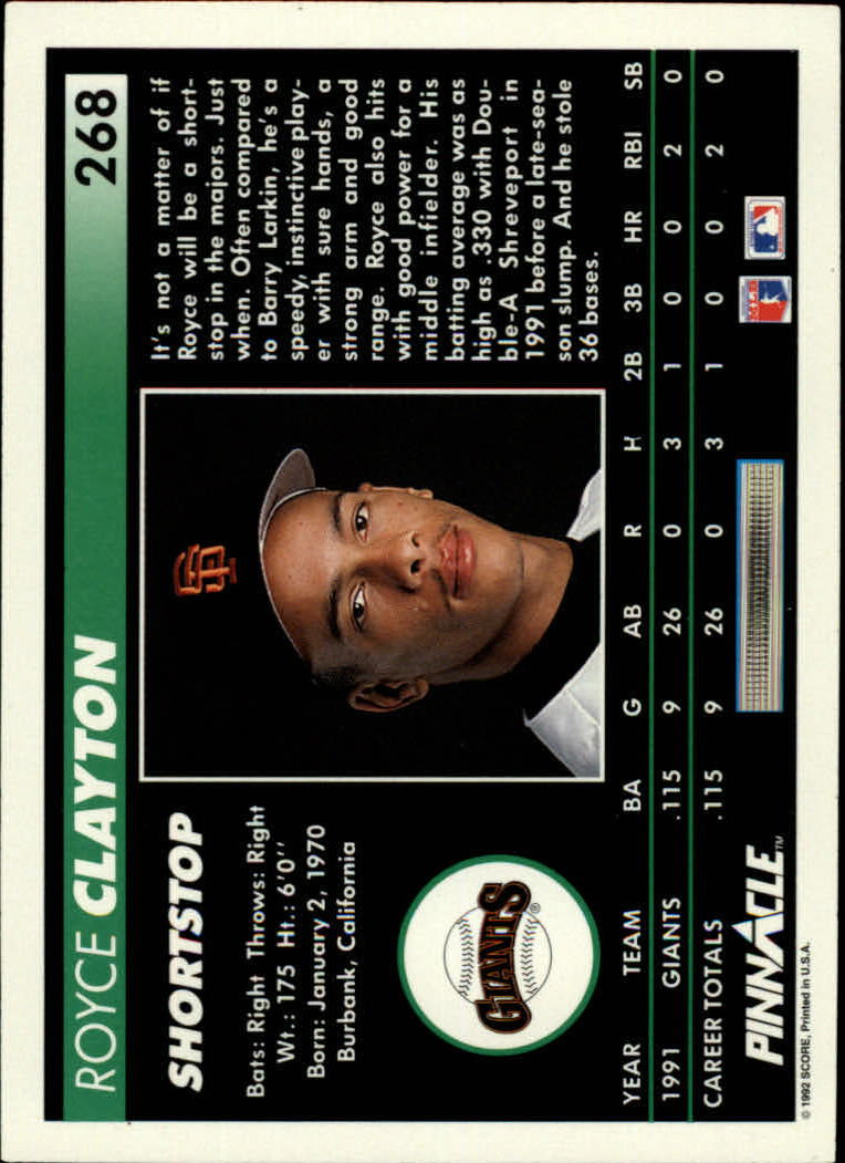 thumbnail 37  - A5747- 1992 Pinnacle Baseball #s 251-500 +Rookies -You Pick- 10+ FREE US SHIP