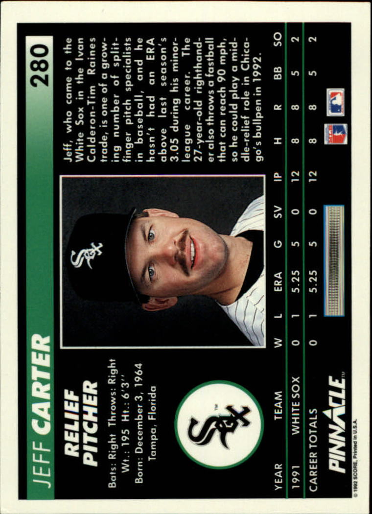 thumbnail 61  - 1992 Pinnacle Baseball Card Pick 251-500