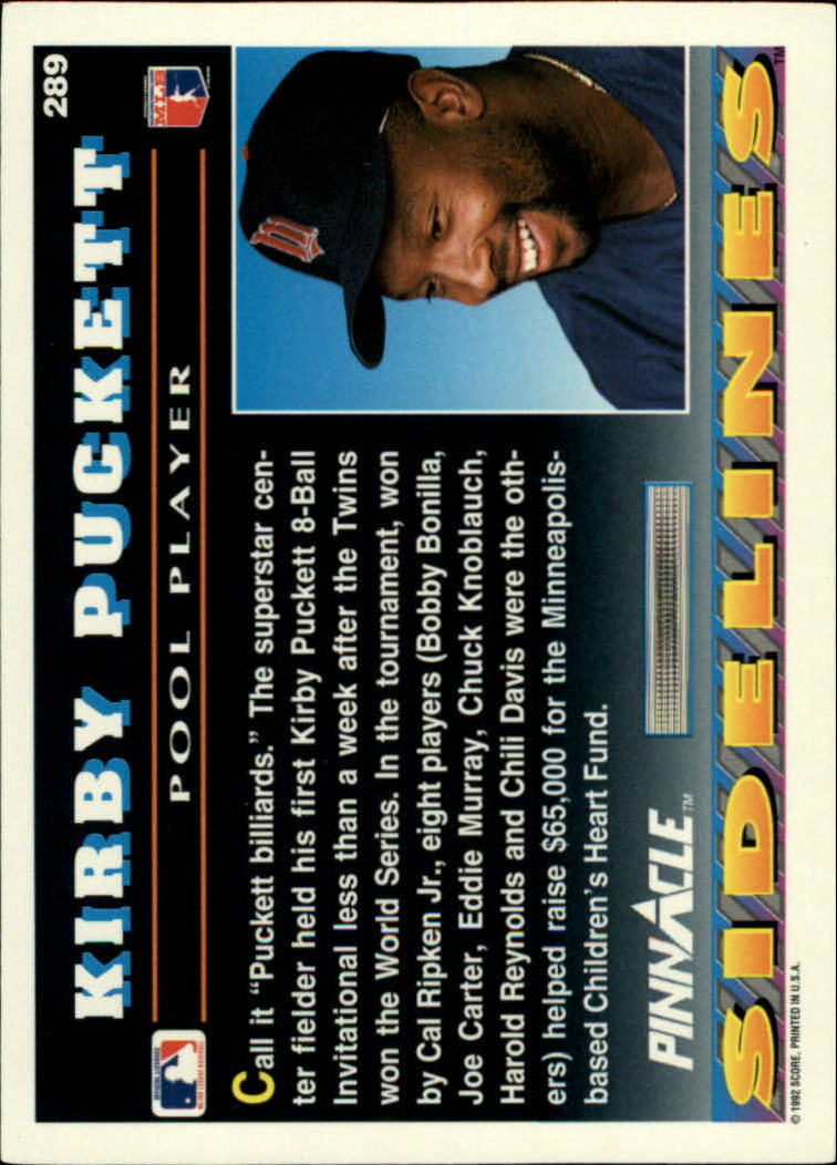 thumbnail 79  - 1992 Pinnacle Baseball Card Pick 251-500
