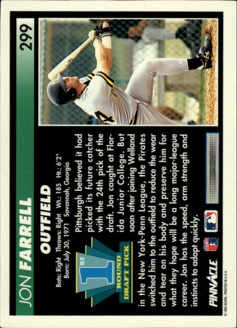 thumbnail 99  - A5747- 1992 Pinnacle Baseball #s 251-500 +Rookies -You Pick- 10+ FREE US SHIP