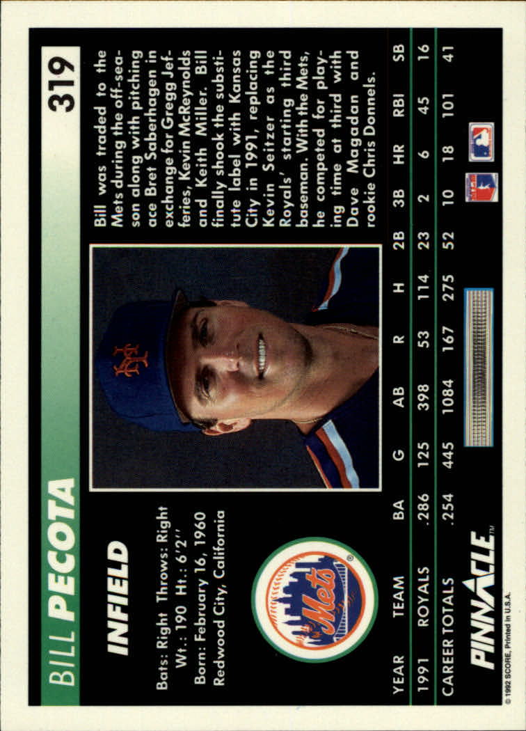 thumbnail 137  - 1992 Pinnacle Baseball Card Pick 251-500