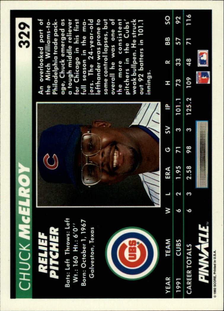 thumbnail 157  - A5747- 1992 Pinnacle Baseball #s 251-500 +Rookies -You Pick- 10+ FREE US SHIP