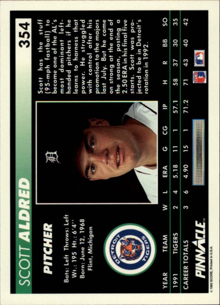 thumbnail 207  - 1992 Pinnacle Baseball Card Pick 251-500