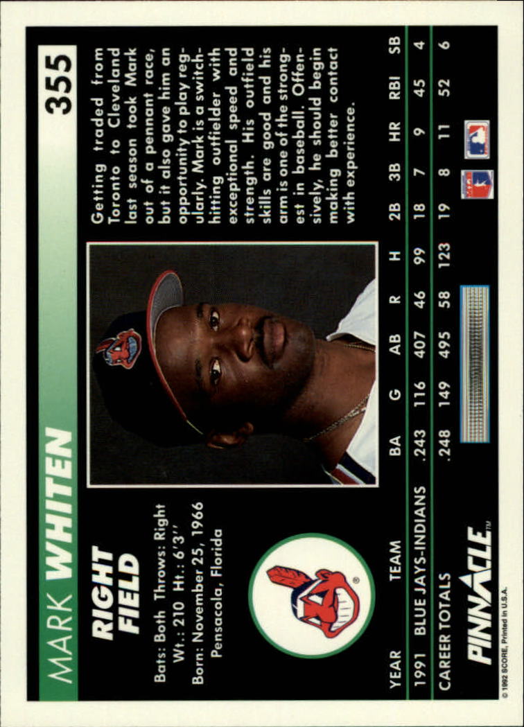 thumbnail 209  - A5747- 1992 Pinnacle Baseball #s 251-500 +Rookies -You Pick- 10+ FREE US SHIP
