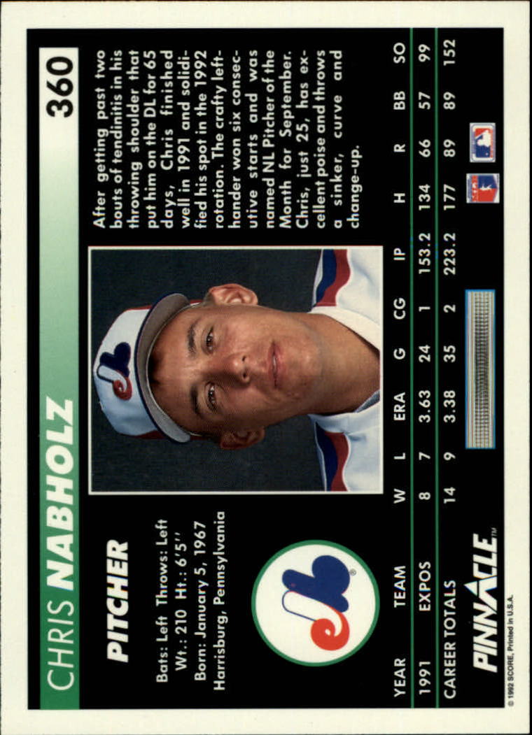 thumbnail 219  - 1992 Pinnacle Baseball Card Pick 251-500