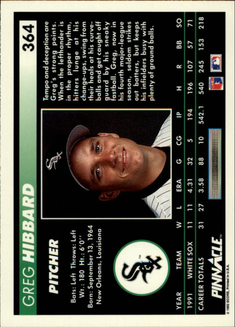 thumbnail 225  - A5747- 1992 Pinnacle Baseball #s 251-500 +Rookies -You Pick- 10+ FREE US SHIP