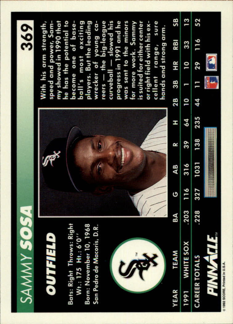 thumbnail 231  - A5747- 1992 Pinnacle Baseball #s 251-500 +Rookies -You Pick- 10+ FREE US SHIP