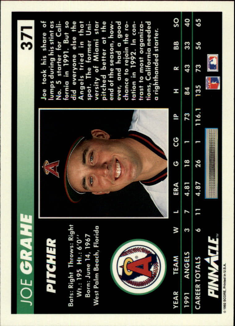 thumbnail 241  - 1992 Pinnacle Baseball Card Pick 251-500