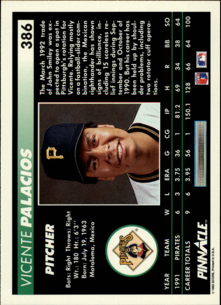 thumbnail 271  - 1992 Pinnacle Baseball Card Pick 251-500