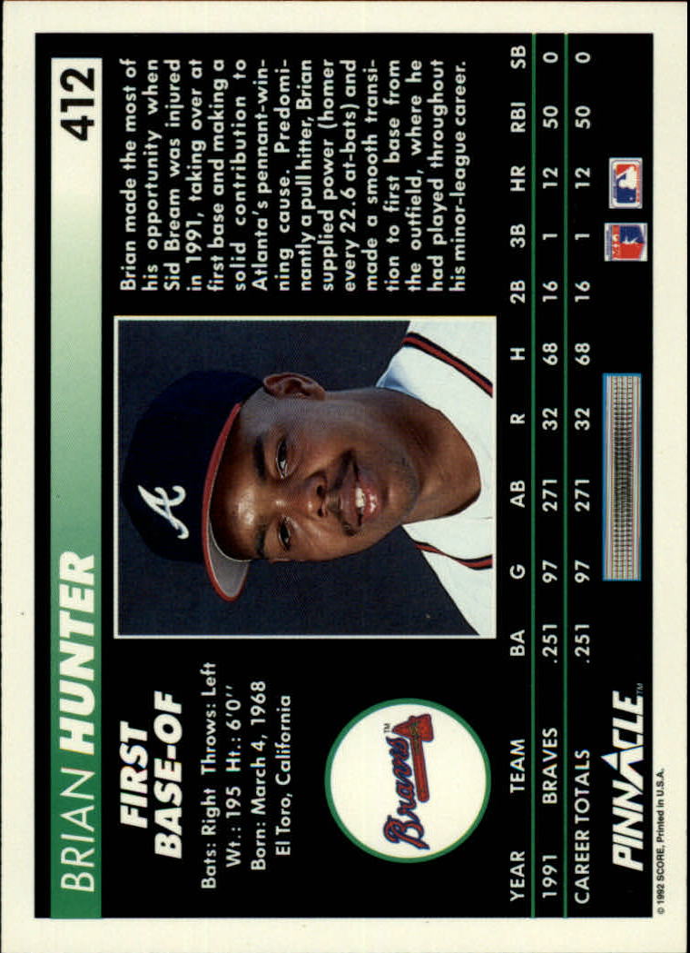 thumbnail 323  - 1992 Pinnacle Baseball Card Pick 251-500