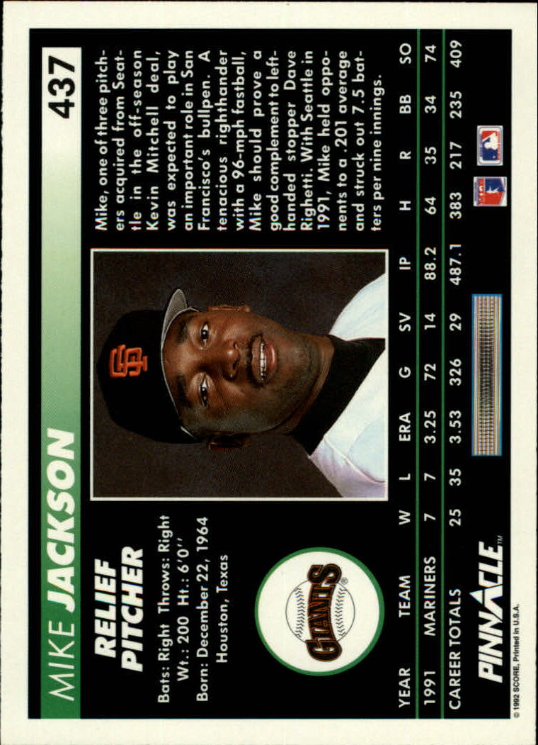 thumbnail 373  - 1992 Pinnacle Baseball Card Pick 251-500