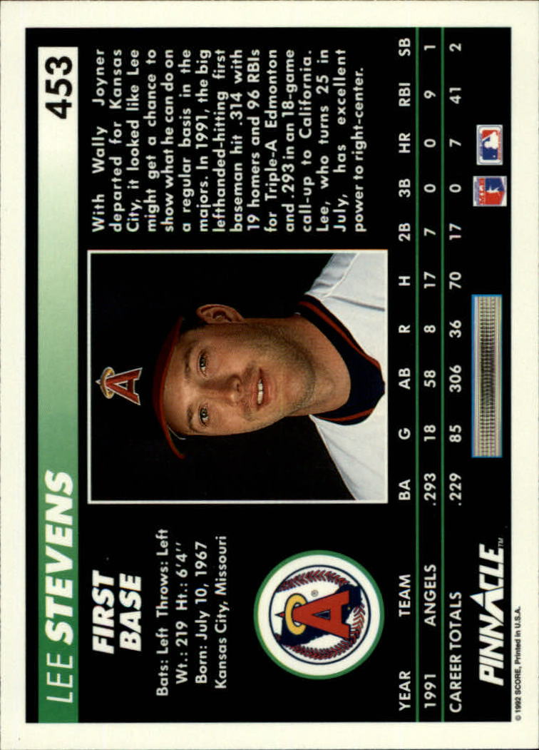 thumbnail 405  - 1992 Pinnacle Baseball Card Pick 251-500