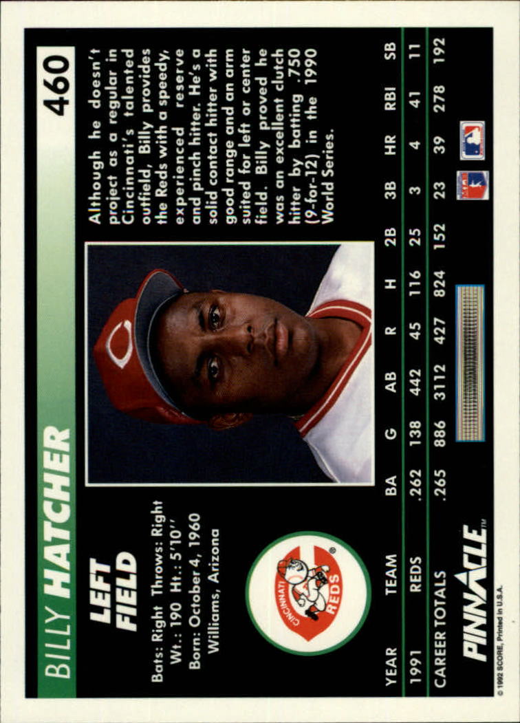 thumbnail 419  - 1992 Pinnacle Baseball Card Pick 251-500