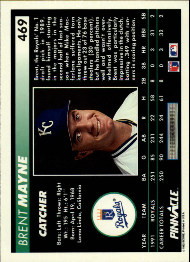 thumbnail 437  - 1992 Pinnacle Baseball Card Pick 251-500