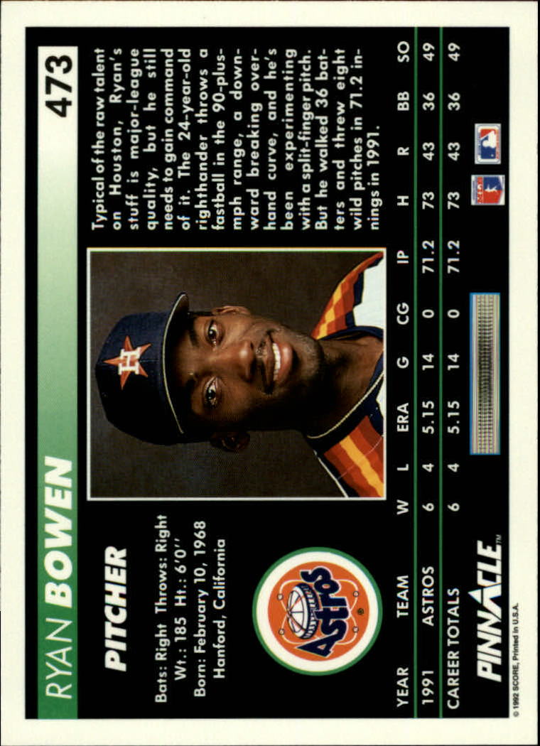 thumbnail 445  - 1992 Pinnacle Baseball Card Pick 251-500