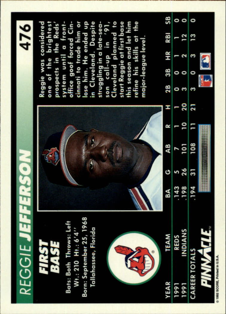 thumbnail 451  - 1992 Pinnacle Baseball Card Pick 251-500