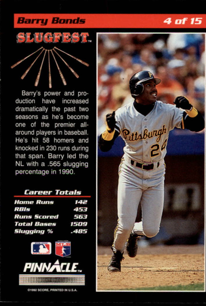 Asst Barry Bonds Baseball Card Lot Pick Cards From List EBay