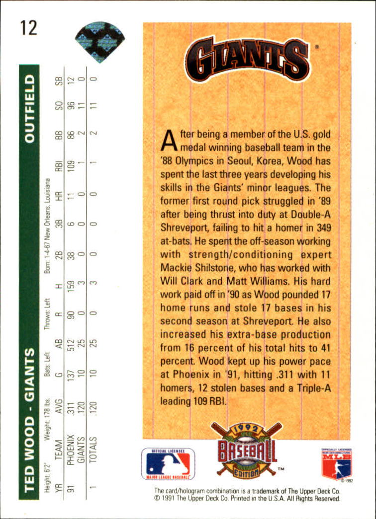 1992 Upper Deck Baseball Card Pick 1-250 - Picture 25 of 499
