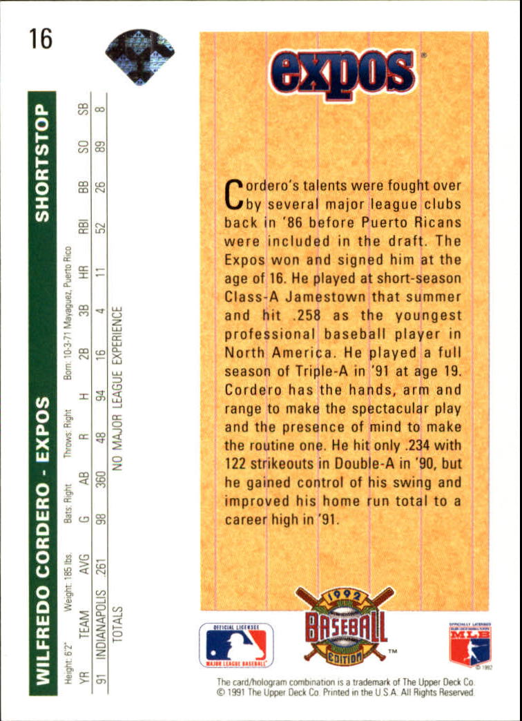 1992 Upper Deck Baseball Card Pick 1-250 - Picture 33 of 499