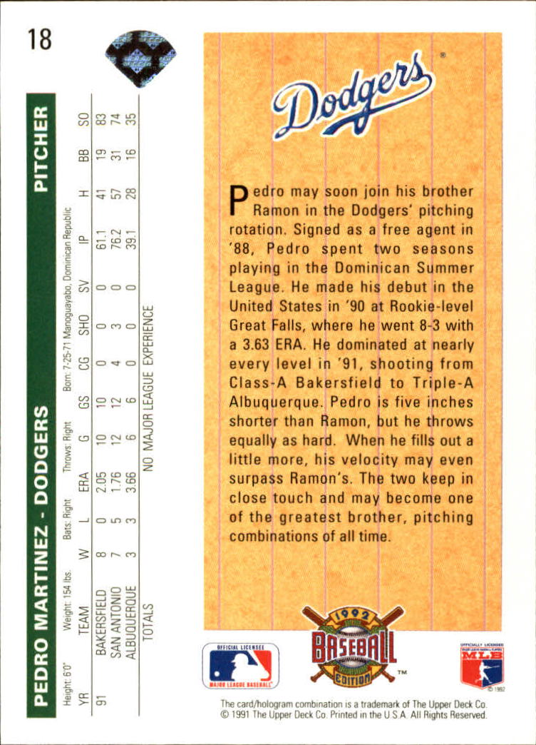 1992 Upper Deck Baseball Card Pick 1-250 - Picture 37 of 499
