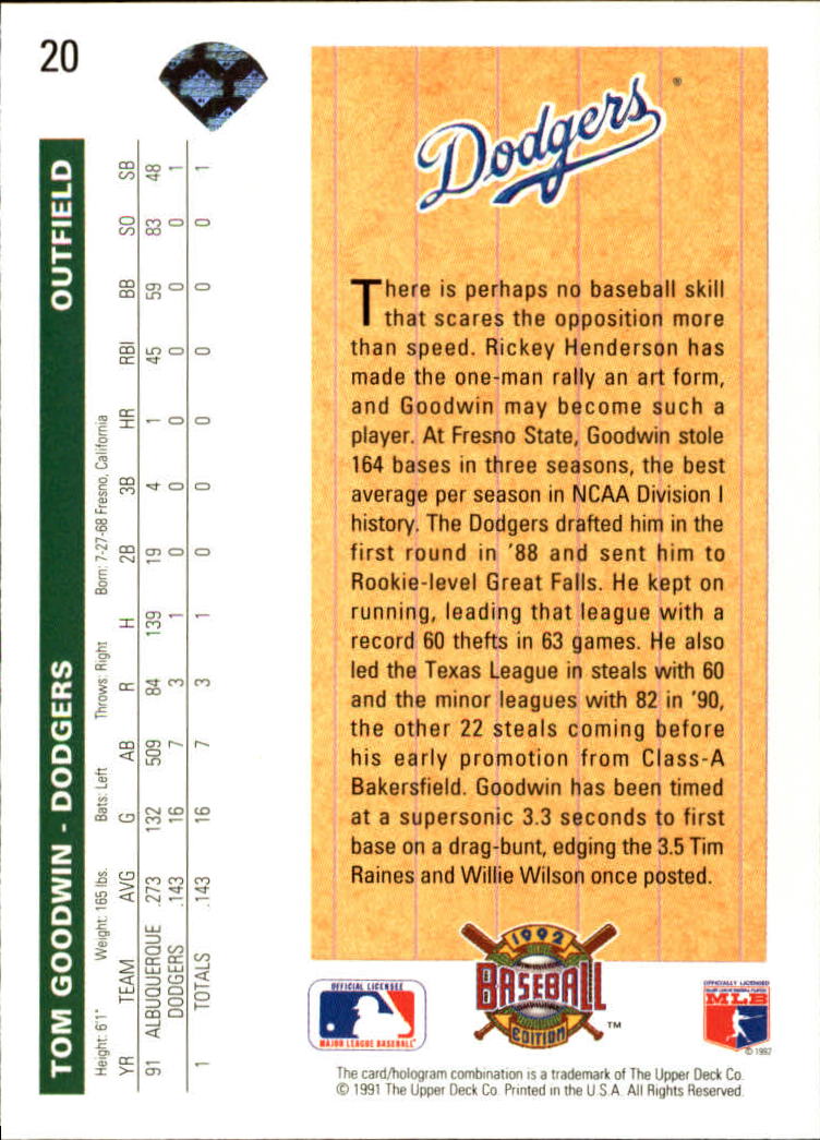1992 Upper Deck Baseball Card Pick 1-250 - Picture 41 of 499