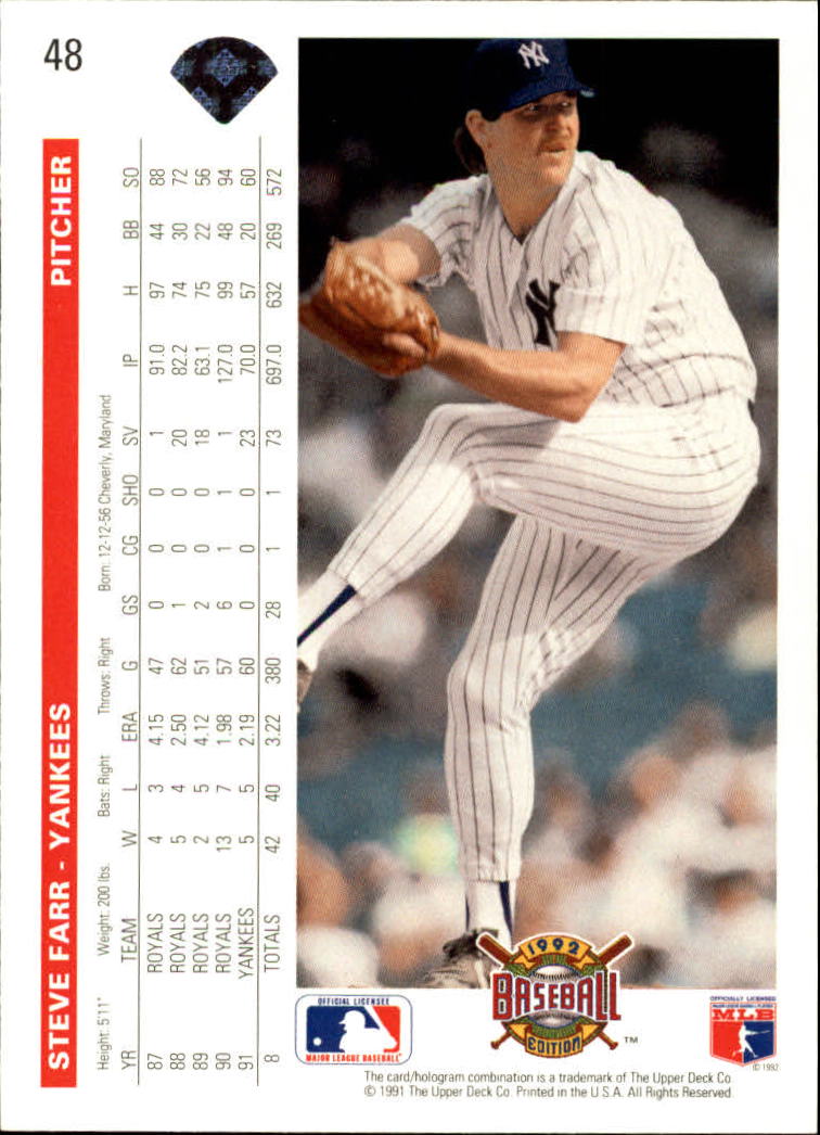 1992 Upper Deck Baseball Card Pick 1-250 - Picture 97 of 499