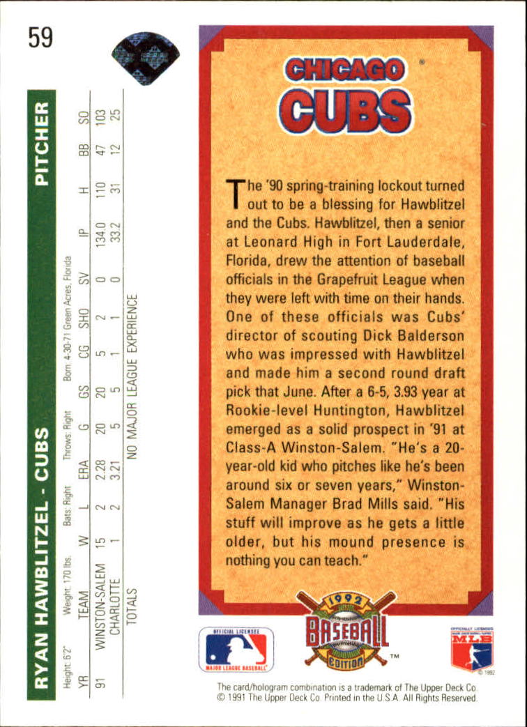1992 Upper Deck Baseball Card Pick 1-250 - Picture 119 of 499