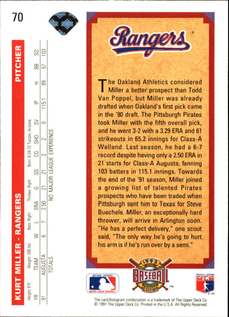 1992 Upper Deck Baseball Card Pick 1-250 - Picture 141 of 499