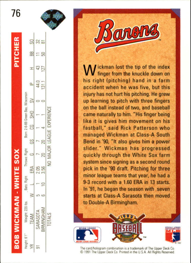 1992 Upper Deck Baseball Card Pick 1-250 - Picture 153 of 499