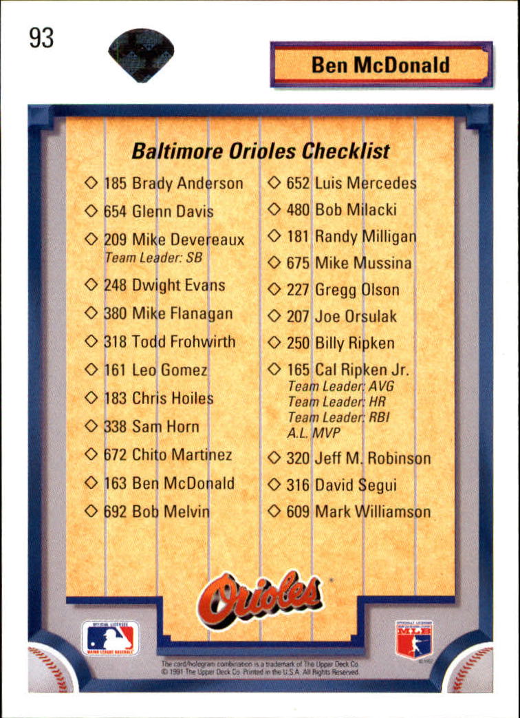 1992 Upper Deck Baseball Card Pick 1-250 - Picture 187 of 499
