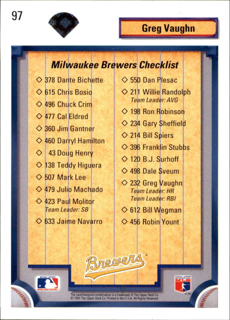 1992 Upper Deck Baseball Card Pick 1-250 - Picture 195 of 499
