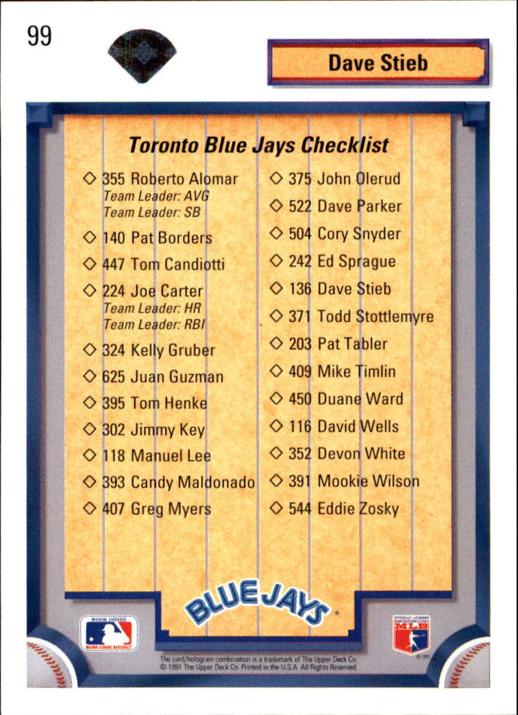1992 Upper Deck Baseball Card Pick 1-250 - Picture 199 of 499