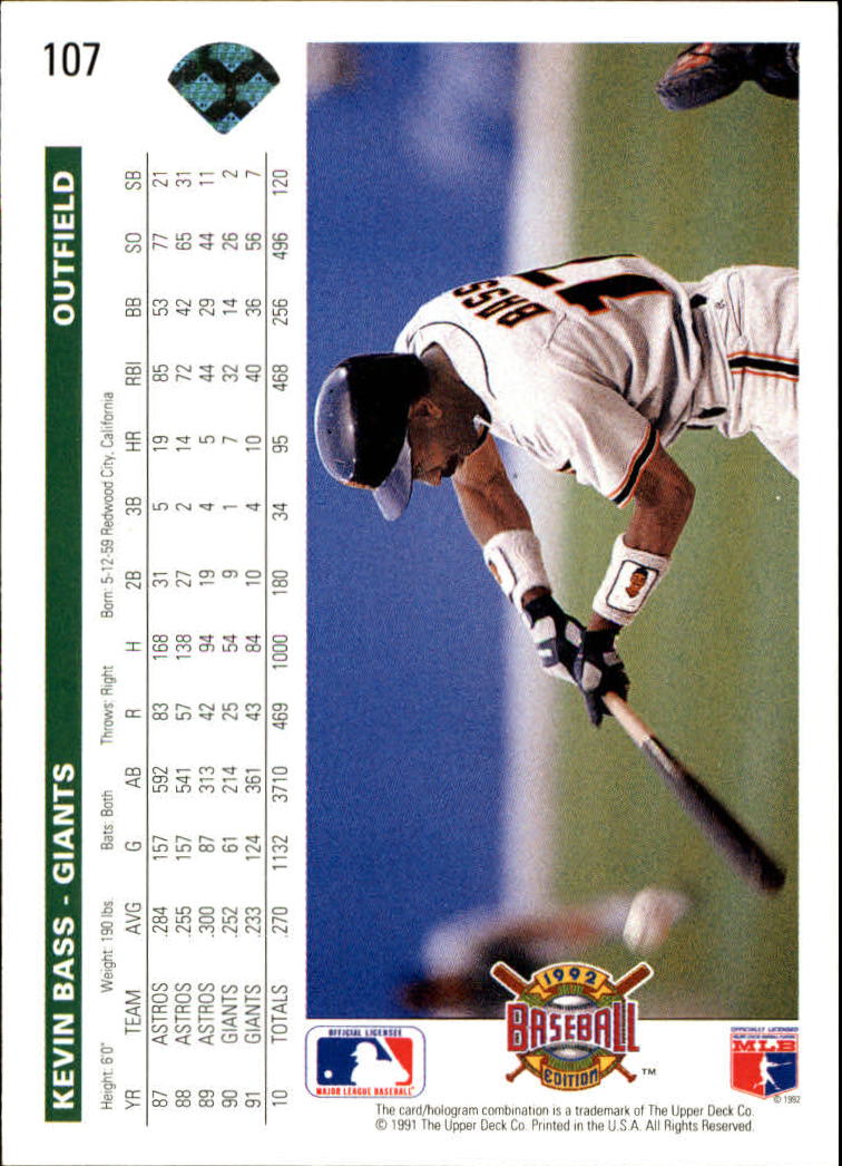 1992 Upper Deck Baseball Card Pick 1-250 - Picture 215 of 499