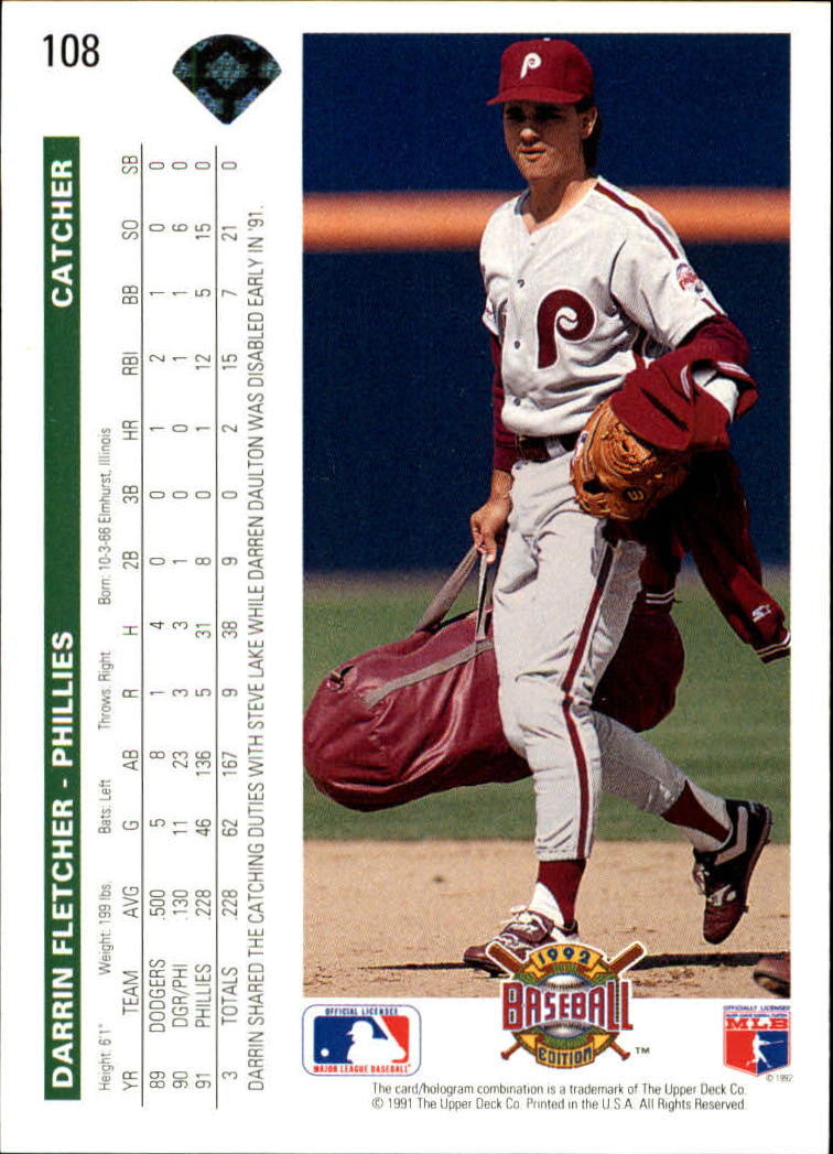 1992 Upper Deck Baseball Card Pick 1-250 - Picture 217 of 499
