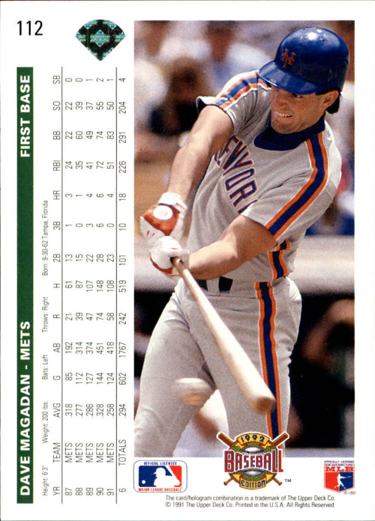 1992 Upper Deck Baseball Card Pick 1-250 - Picture 225 of 499