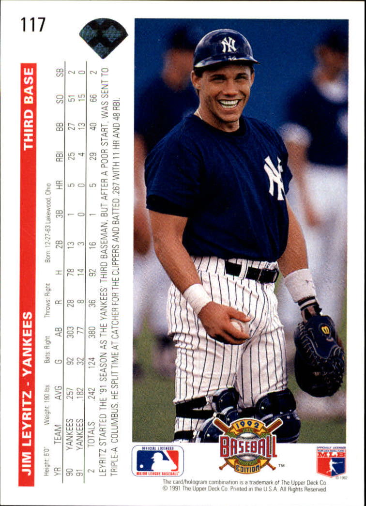 1992 Upper Deck Baseball Card Pick 1-250 - Picture 235 of 499