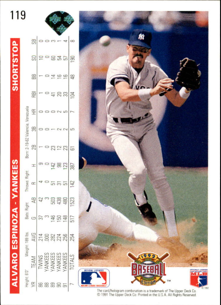 1992 Upper Deck Baseball Card Pick 1-250 - Picture 239 of 499