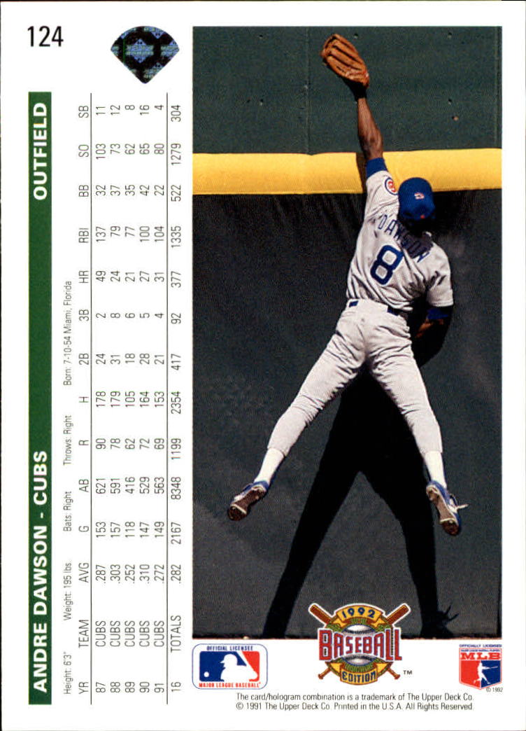 1992 Upper Deck Baseball Card Pick 1-250 - Picture 249 of 499