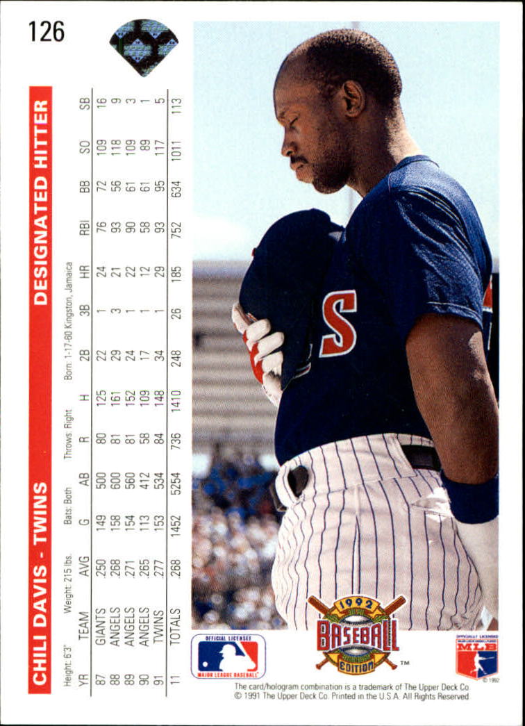 1992 Upper Deck Baseball Card Pick 1-250 - Picture 253 of 499