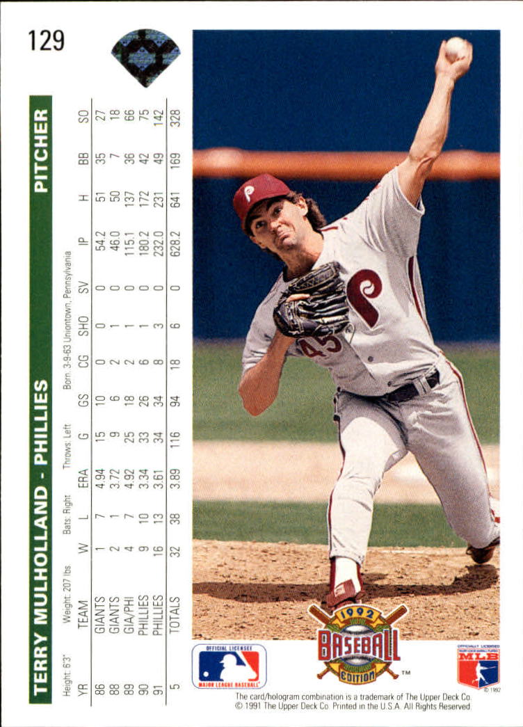 1992 Upper Deck Baseball Card Pick 1-250 - Picture 259 of 499