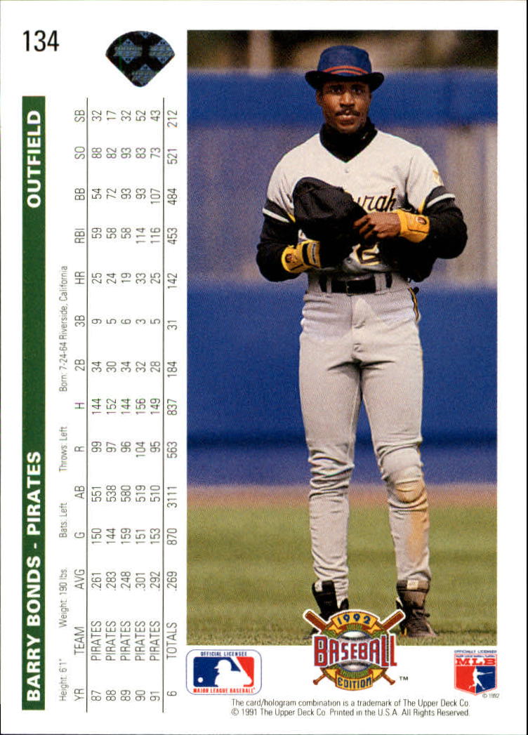 1992 Upper Deck Baseball Card Pick 1-250 - Picture 269 of 499