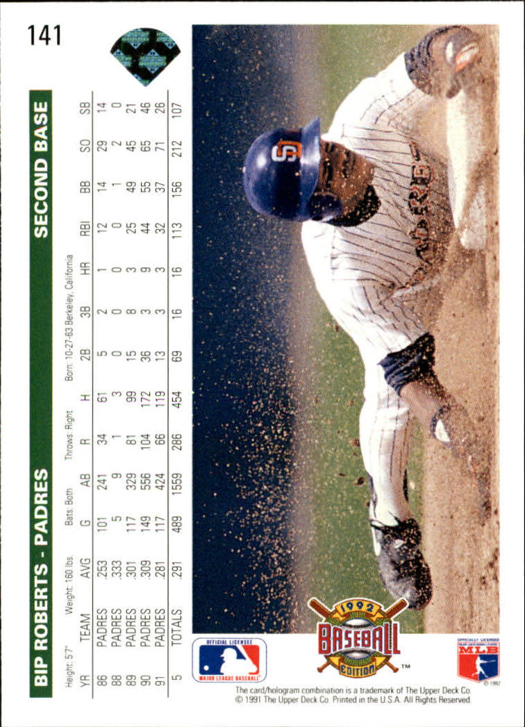 1992 Upper Deck Baseball Card Pick 1-250 - Picture 283 of 499