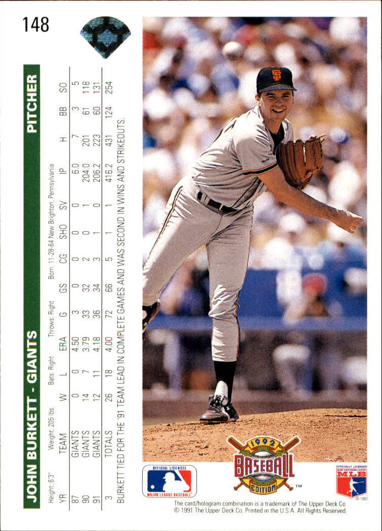 1992 Upper Deck Baseball Card Pick 1-250 - Picture 297 of 499