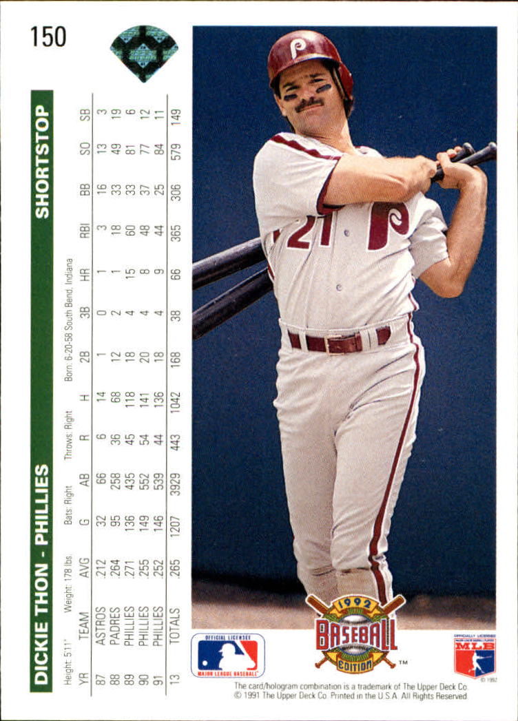 1992 Upper Deck Baseball Card Pick 1-250 - Picture 301 of 499