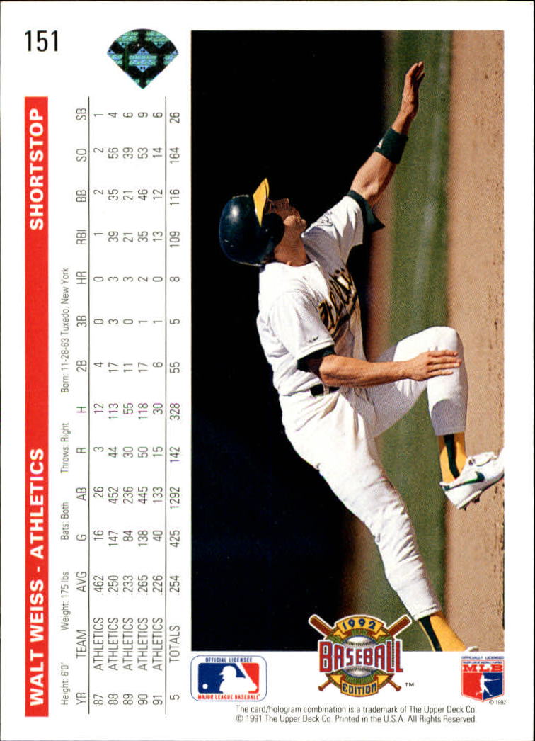 1992 Upper Deck Baseball Card Pick 1-250 - Picture 303 of 499